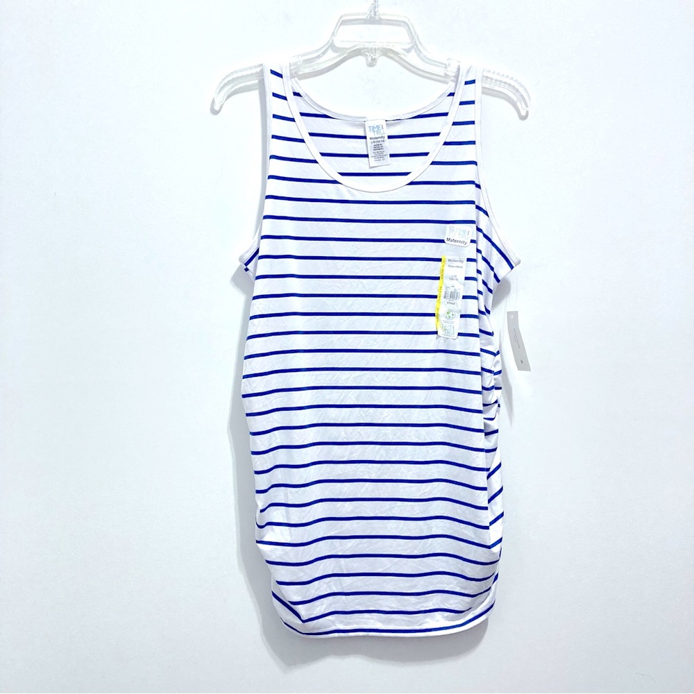 NWT Sleeveless Women’s Blue and White Striped Tank Top